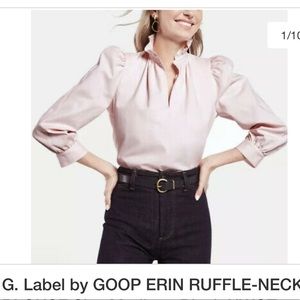 G Label by Goop Ruffle Neck Blouse